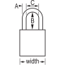 MASTER LOCK A1105KAMKYLW SAFETY PADLOCKS