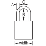 MASTER LOCK A1105KARED SAFETY PADLOCKS