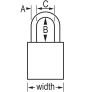 MASTER LOCK A1107RED SAFETY PADLOCKS