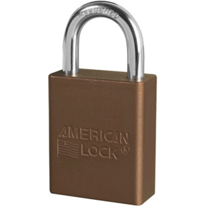 MASTER LOCK A1165BRN ANODIZED ALUMINUM SAFETY PADLOCKS