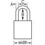 MASTER LOCK A1165KAYLW SAFETY PADLOCKS