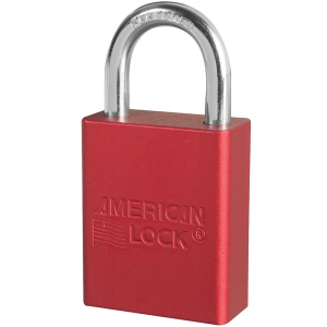 MASTER LOCK A1165RED ANODIZED ALUMINUM SAFETY PADLOCKS