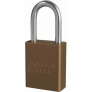 MASTER LOCK A1166BRN ANODIZED ALUMINUM SAFETY PADLOCKS