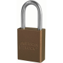 MASTER LOCK A1166KAMKW417BRN ANODIZED ALUMINUM SAFETY PADLOCKS