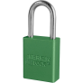 MASTER LOCK A1166KAMKW417GRN ANODIZED ALUMINUM SAFETY PADLOCKS