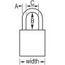 MASTER LOCK A1106KAMKBLU SAFETY PADLOCKS