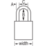 MASTER LOCK A1106KAMKBRN SAFETY PADLOCKS