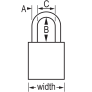 MASTER LOCK A1106KAMKYLW SAFETY PADLOCKS