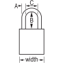 MASTER LOCK A1107KAMKPRP SAFETY PADLOCKS