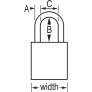 MASTER LOCK A1107MKBLK SAFETY PADLOCKS