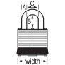 MASTER LOCK 3KAYLW PADLOCKS