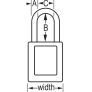 MASTER LOCK 406MKW417PRP ZENEX SAFETY PADLOCKS