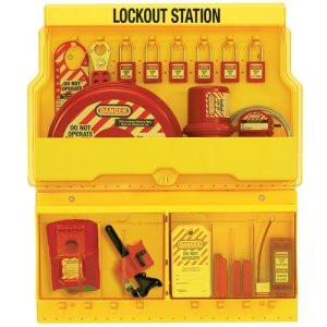 MASTER LOCK S1900VE410 STANDARD ELECTRICAL DELUXE LOCKOUT STATION WITH LOCKS