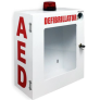 AED 40/2130 WALL MOUNT ENCLOSURE (WHITE) WITH RED STICKER & ALARM
