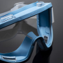 UNIVET 611S10002 BYOXENE CLEAR INDIRECT CLEANROOM GOGGLES