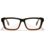 WILEY X CONTOUR SAFETY RX FRAME GLOSS BLACK BROWN