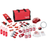 MASTER LOCK 1458VE410PRE PREMIER VALVE AND ELECTRICAL LOCKOUT KIT WITH PLASTIC LOCKS – CARRYING CASE