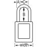 MASTER LOCK 406BLU ZENEX SAFETY PADLOCKS