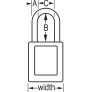 MASTER LOCK 406KAMKORJ ZENEX SAFETY PADLOCKS