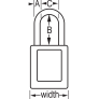 MASTER LOCK 406KAMKPRP ZENEX SAFETY PADLOCKS