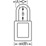 MASTER LOCK 406KAMKRED ZENEX SAFETY PADLOCKS