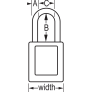 MASTER LOCK 406KAMKW417PRP ZENEX SAFETY PADLOCKS