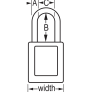 MASTER LOCK 406KAORJ ZENEX SAFETY PADLOCKS