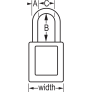MASTER LOCK 406KARED ZENEX SAFETY PADLOCKS