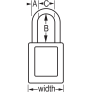 MASTER LOCK 410KALTPRP ZENEX SAFETY PADLOCKS