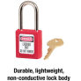 MASTER LOCK 410RED ZENEX SAFETY PADLOCKS