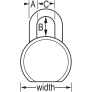MASTER LOCK 6230LH PROSERIES SOLID BODY PADLOCK