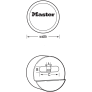 MASTER LOCK 6271 PROSERIES HIDDEN SHACKLE PADLOCK
