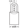 MASTER LOCK 7040KA PROSERIES SOLID STEEL LOCK