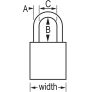 MASTER LOCK A1166MKBLK ANODIZED ALUMINUM SAFETY PADLOCKS