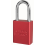 MASTER LOCK A1166RED ANODIZED ALUMINUM SAFETY PADLOCKS