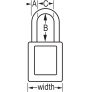 MASTER LOCK S32BLK GLOBAL ZENEX DIELECTRIC SAFETY PADLOCKS