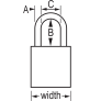 MASTER LOCK A1167KAMKW417BLU SAFETY PADLOCKS
