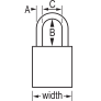 MASTER LOCK A1167MKW417PRP SAFETY PADLOCKS