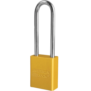 MASTER LOCK A1167YLW ANODIZED ALUMINUM SAFETY PADLOCKS