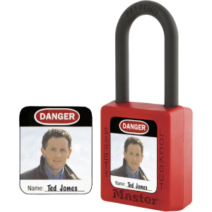MASTER LOCK S142 LOCKOUT PADLOCKS PHOTO IDENTIFICATION LABELS