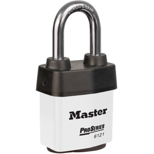 MASTER LOCK 6121LFWHT PROSERIES WEATHER TOUGH LAMINATED LOCK